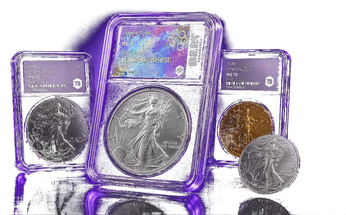 TraderBea collector slabs and coins